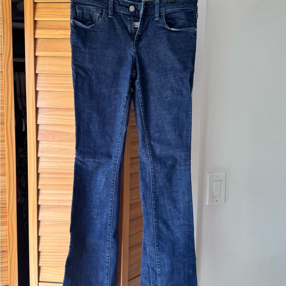 Pilcro and the Letterpress Indigo Flare Jeans